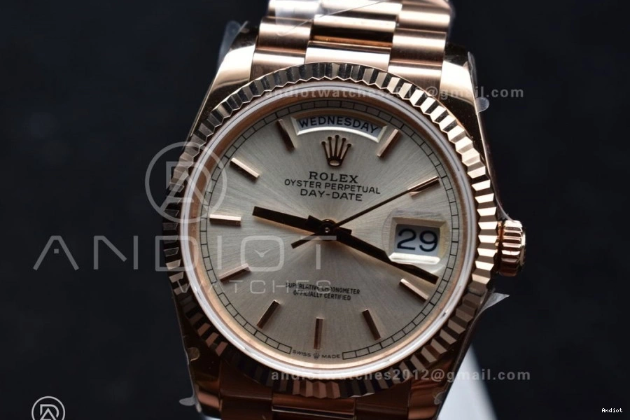 DayDate Weight) 36 Edition Silver Best V5 670 on SunProtective Bracelet Dial (Gain President RG vr3255 QF Steel 904L 0810